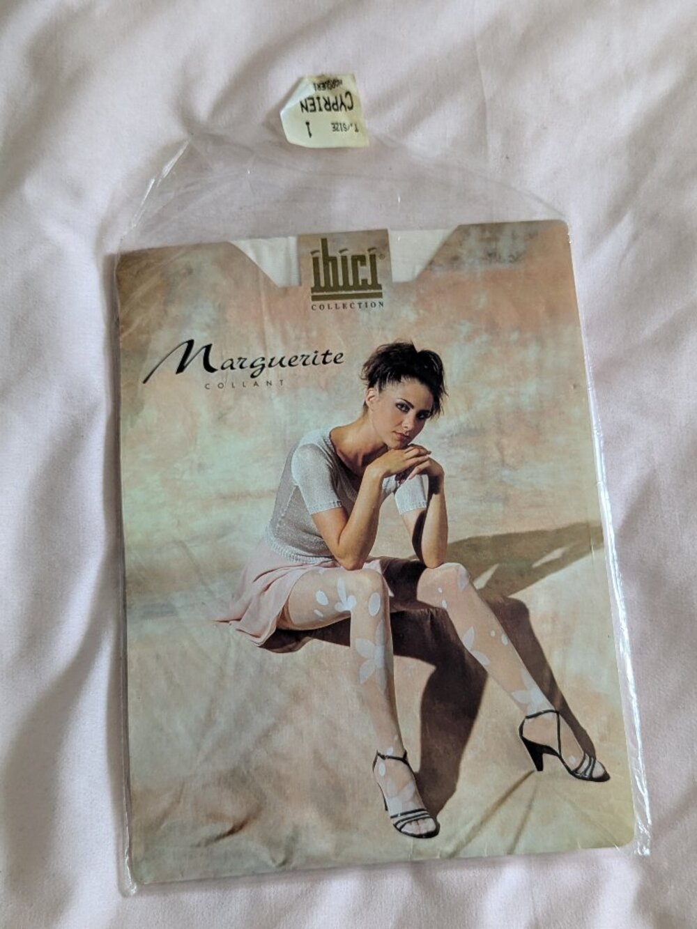 Ibici Marguerite Sheer Patterned Pantyhose Size 1